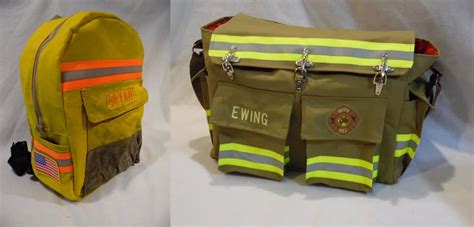 recycled firefighter gear bags